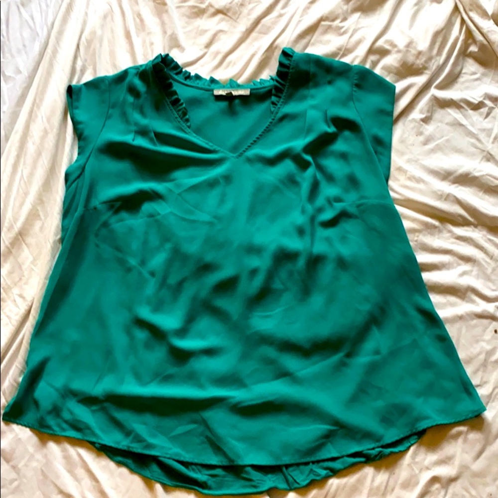 Mixed media sleeveless top